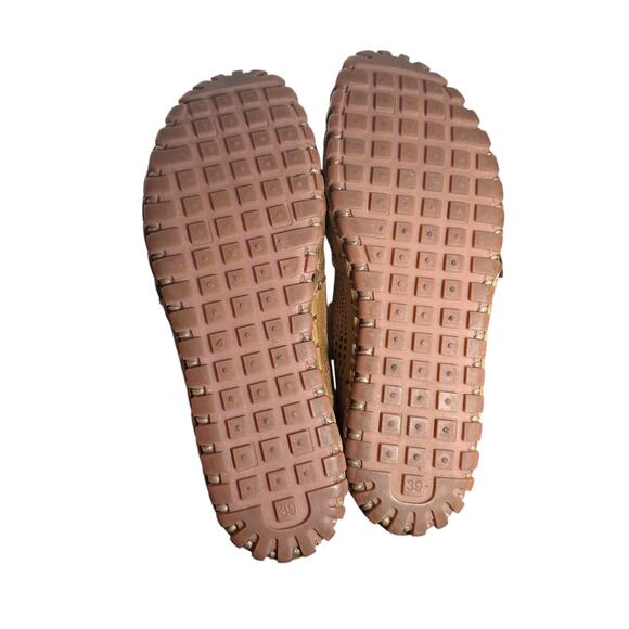 SPRING STEP SLIP-ON LOAFER SHOE in Brown Leather Sz 39 US 8.5 comfort EUC - Picture 5 of 10